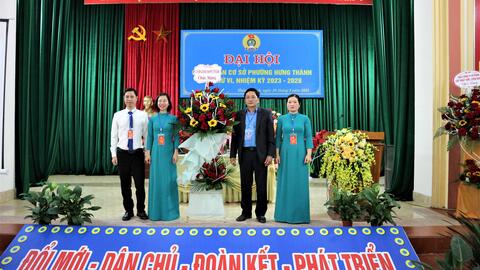 Công Đoàn cơ sở phường Hưng Thành tổ chức Đại hội lần thứ VI, nhiệm kỳ 2023 - 2028