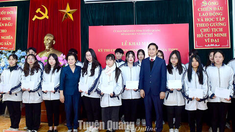Tuyên Quang có 20 học sinh xuất sắc đạt giải Kỳ thi chọn học sinh giỏi quốc gia THPT