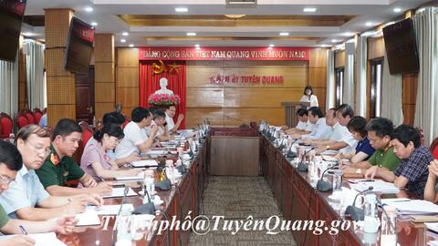 Đoàn Kiểm tra số 4, Tiểu ban Bảo vệ Chính trị nội bộ Trung ương đã làm việc với Ban Thường vụ Thành uỷ Tuyên Quang