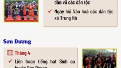 Các huyện, thành phố hưởng ứng Khai mạc Năm du lịch Tuyên Quang 2024