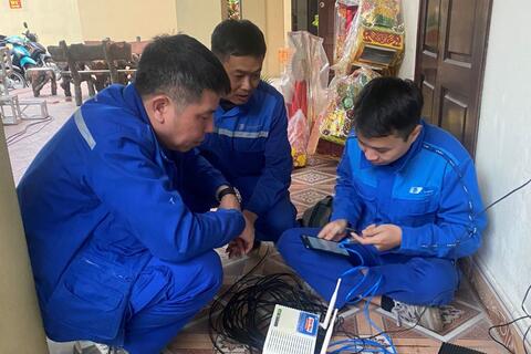 Thành phố Tuyên Quang lắp đặt đường truyền Internet và thiết bị Wifi phục vụ Lễ hội Đền Hạ, đền thượng, đền Ỷ La năm 2024