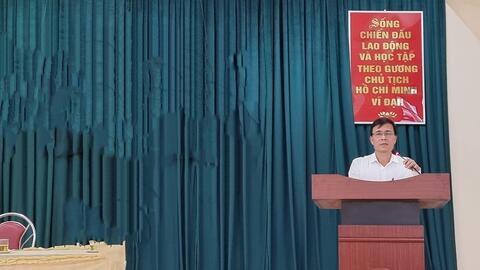 Ủy ban nhân dân phường Minh Xuân phối hợp với Chi cục Chăn nuôi, thú y và Thủy sản tổ chức xin kiến vào nội dung dự thảo xây dựng Nghị quyết HĐND tỉnh.